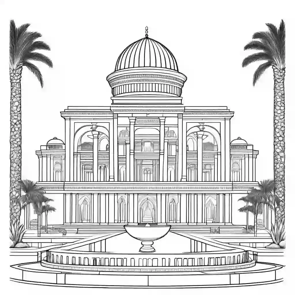 Babylonian Gardens coloring pages
